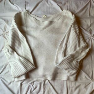 Garage scoop neck cropped sweater
